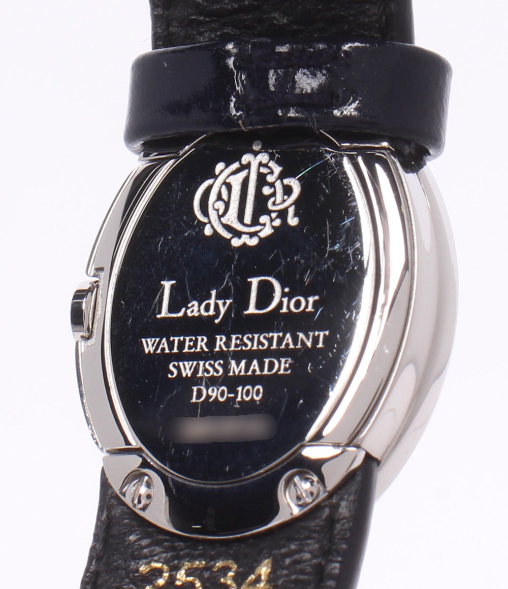 Christian Dior 腕時計 レディ ディオール クオーツ ホワイト D90-100 レディース クリスチャンディオール