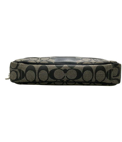 美品 COACH セカンドバッグ クラッチバッグ シグネチャー F77277 メンズ コーチ