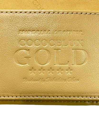 美品 COCOCELUX GOLD 二つ折り財布 レディース メンズ ココセリュックスゴールド