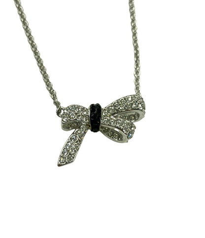 美品 スワロフスキー ネックレス リボンモチーフ 5412679 レディース SWAROVSKI