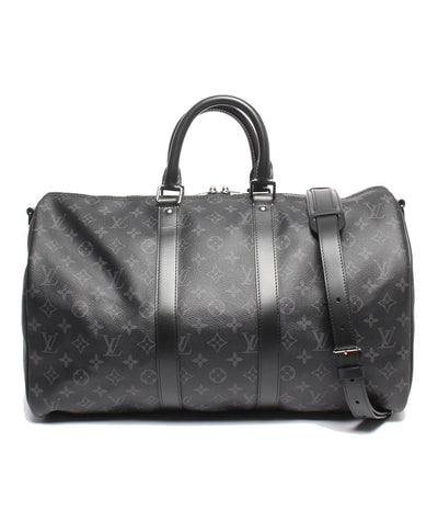 LOUIS VUITTON 2WAYボストンバッグ ショルダーバッグ 斜め掛け キーポル バンドリエール45 モノグラムエクリプス M40569 メンズ ルイ・ヴィトン