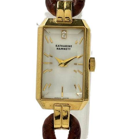 キャサリン・ハムネット 腕時計 クオーツ ホワイト KH-8805 レディース KATHARINE HAMNETT