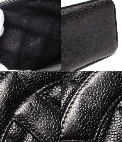 CHANEL トートバッグ シルバー金具 キャビアスキン マトラッセ 復刻トート ６番台 A01804 レディース シャネル