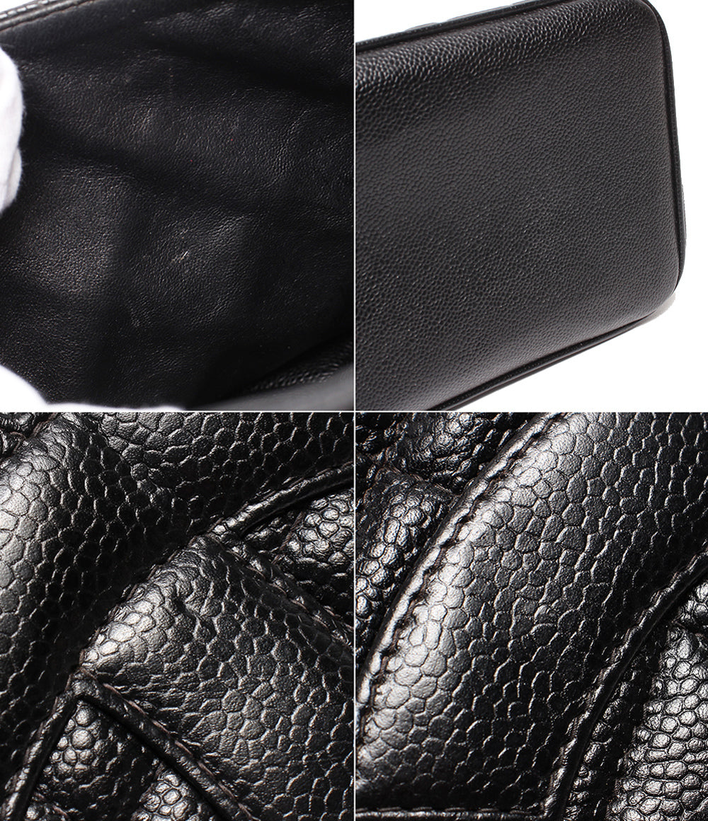 CHANEL トートバッグ シルバー金具 キャビアスキン マトラッセ 復刻トート ６番台 A01804 レディース シャネル