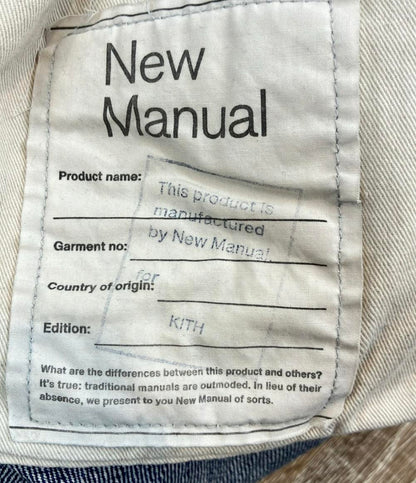 KITH New Manual デニムパンツ x New Manual Denim  ペインター ダメージ加工 25SS Kith x New Manual Denim Jeans "Indigo" 3025G160063 メンズ