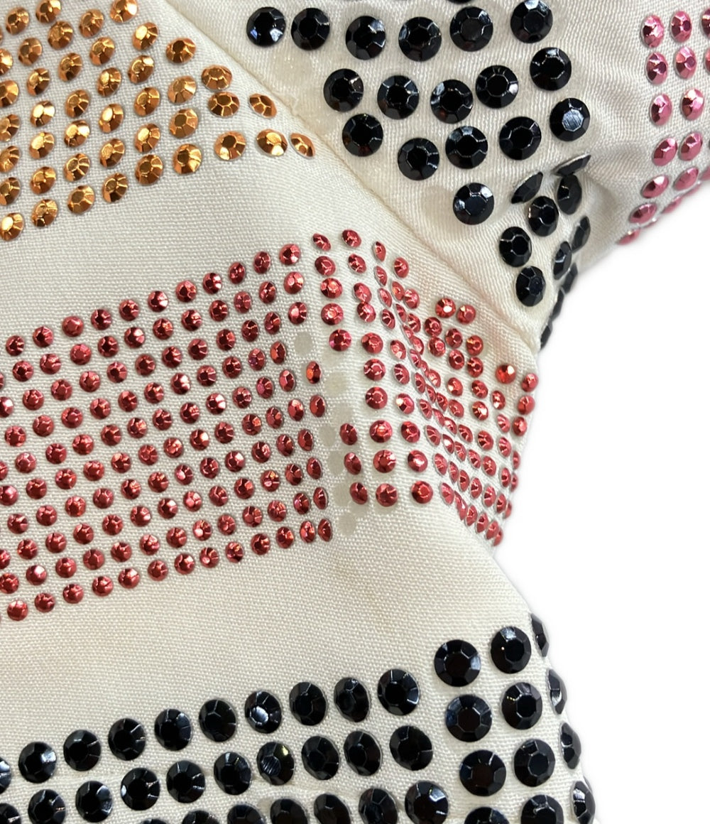 イッサロンドン 長袖ワンピース ビジュー付き 14-04-00553 レディース SIZE UK8 (M) Issa LONDON