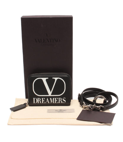 美品 Valentino Garavani コインケース カードケース ショルダー付き メンズ ヴァレンティノ・ガラヴァーニ