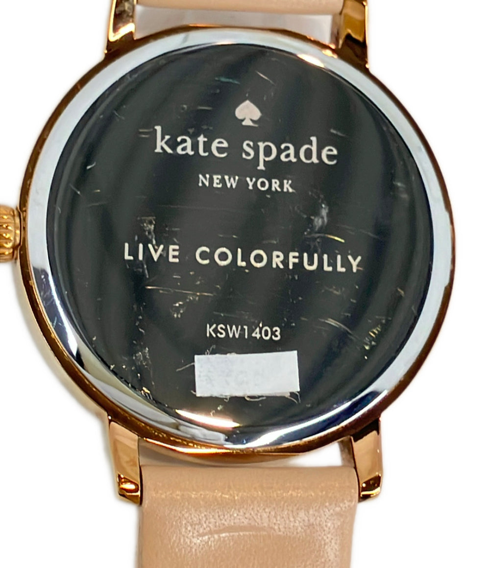 Kate Spade 腕時計 クオーツ ホワイト KSW1403 レディース ケイトスペード