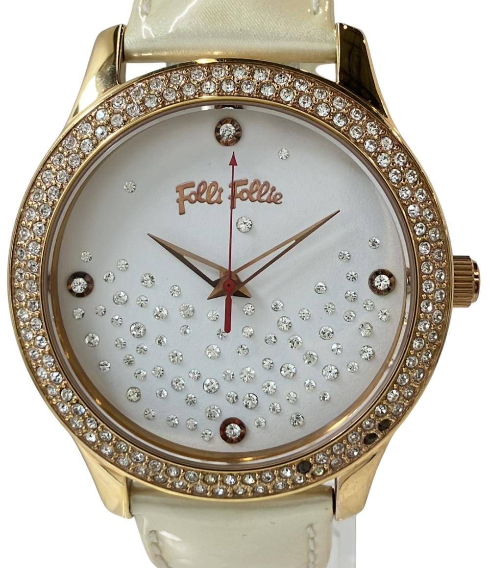 フォリフォリ 腕時計 クオーツ ホワイト WF0B045SS レディース Folli Follie