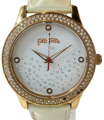 フォリフォリ 腕時計 クオーツ ホワイト WF0B045SS レディース Folli Follie