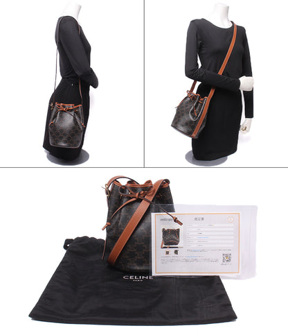 CELINE ショルダーバッグ 肩掛け 斜め掛け ドローストリングバッグ トリオンフ W-GM-3159 レディース セリーヌ
