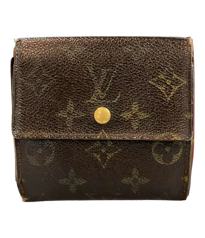 ルイ・ヴィトン Wホック二つ折り財布 ポルトモネ ビエ カルトクレディ モノグラム M61652 レディース LOUIS VUITTON