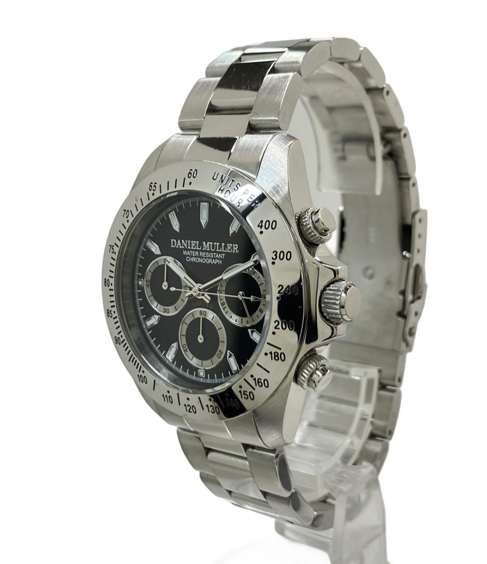 DANIEL MULLER 腕時計 クオーツ ブラック DM-2003 メンズ ダニエル・ミューラー