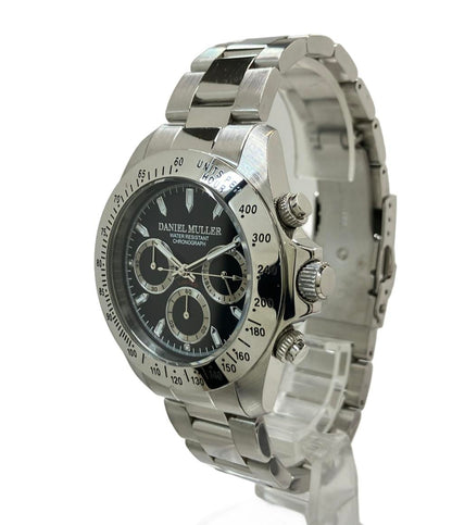 DANIEL MULLER 腕時計 クオーツ ブラック DM-2003 メンズ ダニエル・ミューラー
