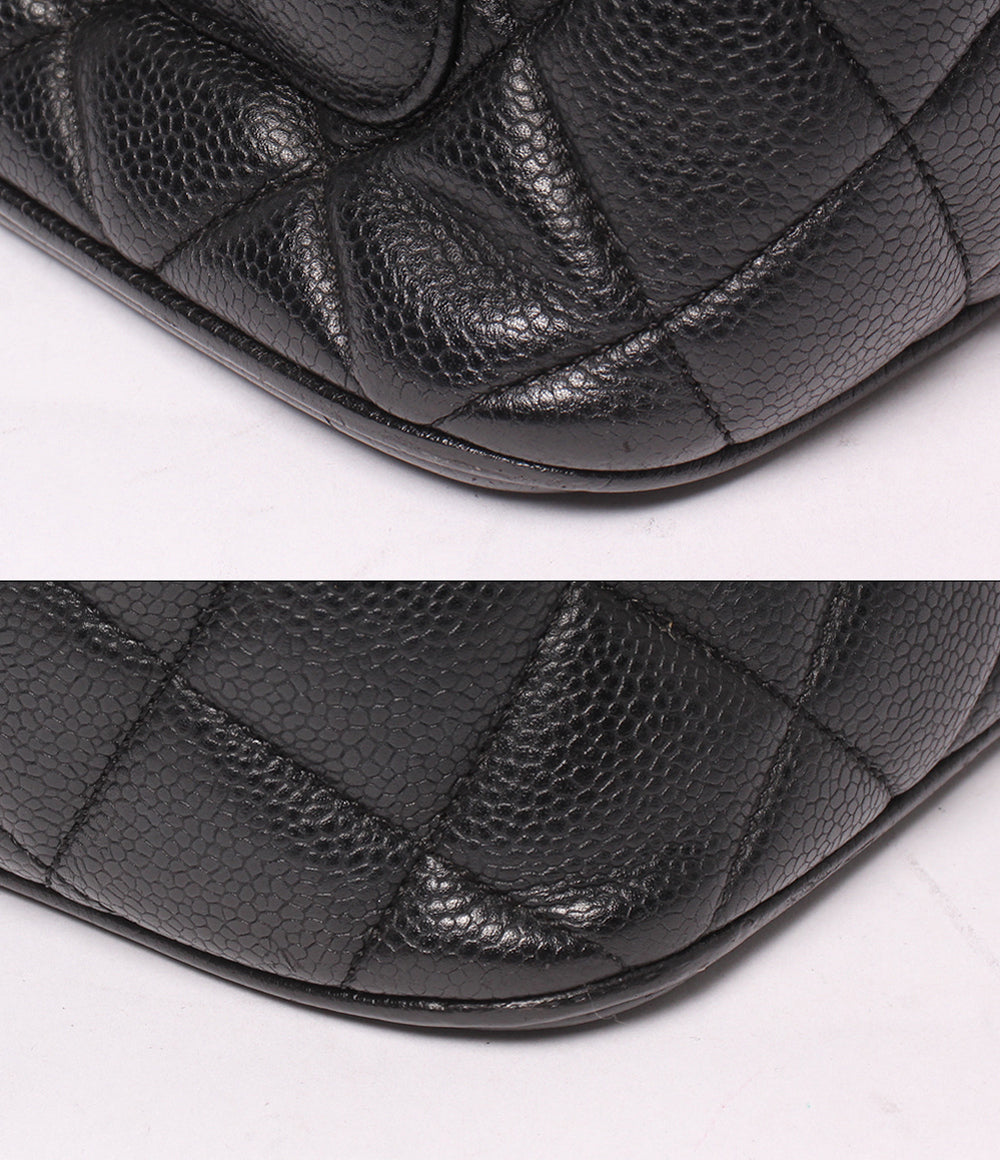 CHANEL トートバッグ ショルダーバッグ 肩掛け ゴールド金具 7番台 キャビアスキン レディース シャネル