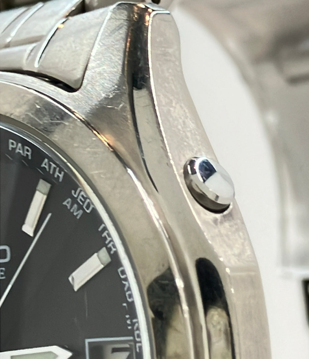 CASIO 腕時計 リニエージ ソーラー ブラック LIW-T100T メンズ カシオ