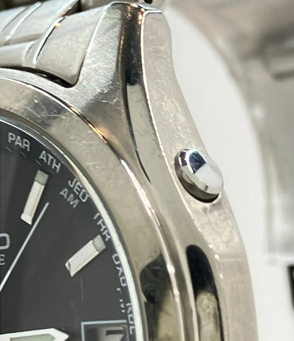 CASIO 腕時計 リニエージ ソーラー ブラック LIW-T100T メンズ カシオ
