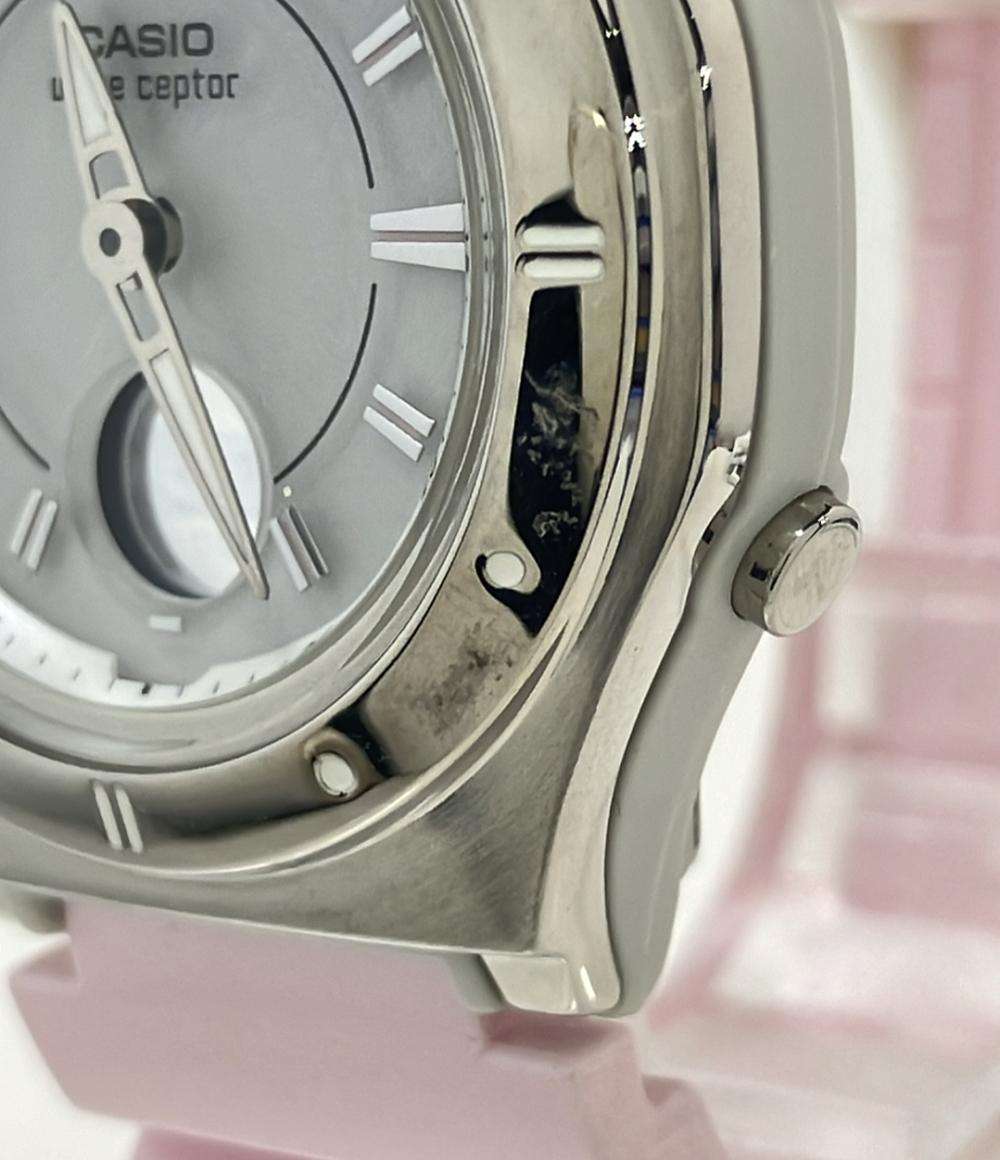 カシオ 腕時計 wave ceptor ソーラー ホワイト LWA-M142 レディース CASIO