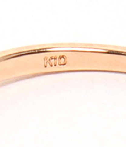 美品 VENDOME AOYAMA リング 指輪 K10 ダイヤ 1P レディース SIZE 9号 ヴァンドームアオヤマ