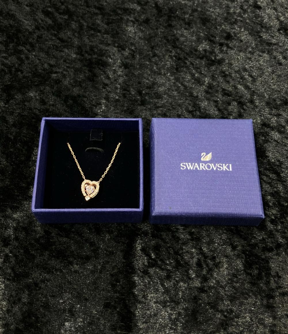 美品 スワロフスキー ネックレス ハートモチーフSparkling Dance Heart 5284188 レディース SWAROVSKI