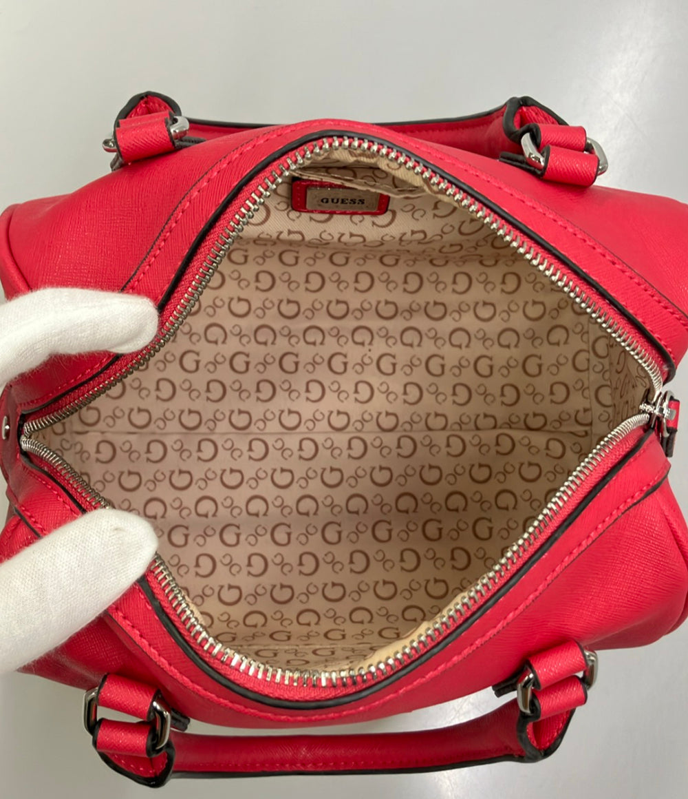 美品 Guess ハンドバッグ ショルダーバッグ 2WAY 斜め掛け レザー レディース ゲス