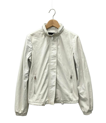 美品 エンポリオ・アルマーニ レザージャケット レディース SIZE 38 Emporio Armani