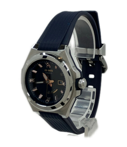 美品 CASIO 腕時計 G-MS ソーラー ネイビー MSG-W300 レディース カシオ