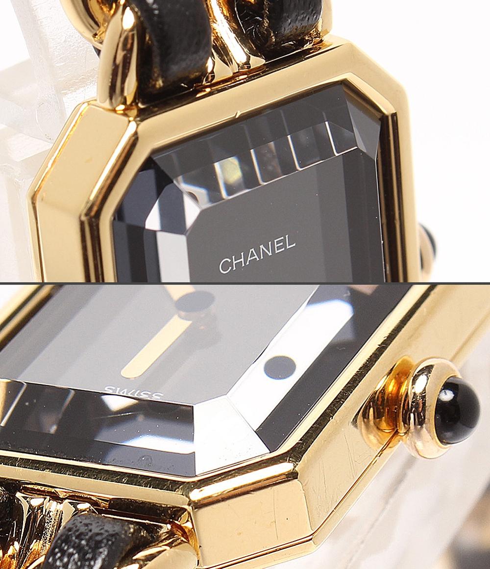 CHANEL 腕時計 プルミエール XL クオーツ ブラック H0001 レディース シャネル