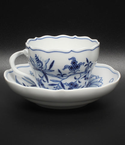 美品 Meissen カップ＆ソーサー ブルーオニオン マイセン