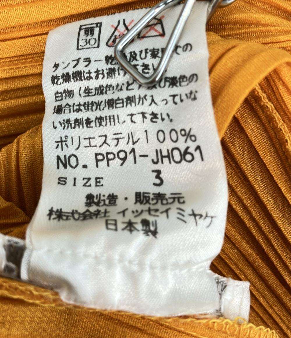 ISSEY MIYAKE ノースリーブワンピース プリーツロング スリット モード レディース SIZE 3 (L) イッセイミヤケ