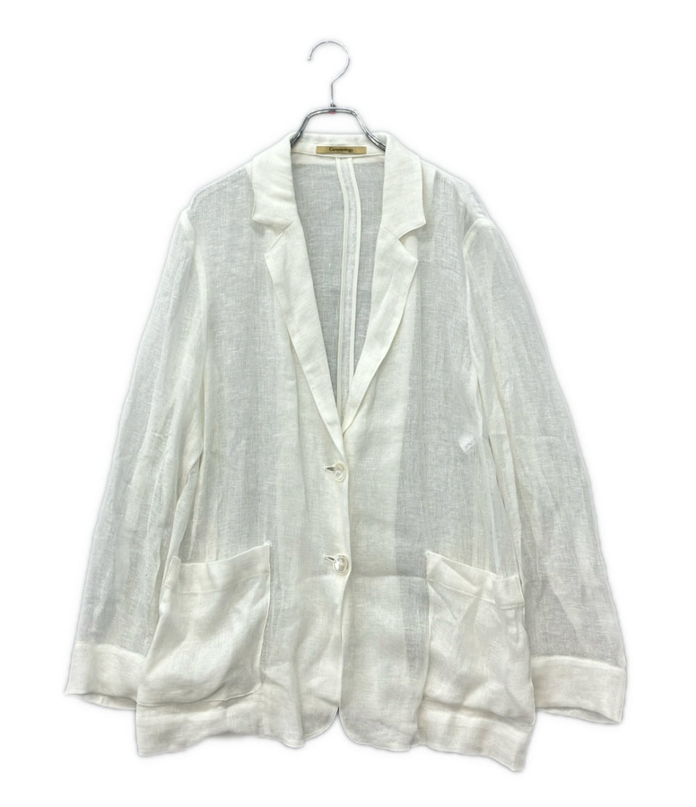 Curensology シアーテーラードジャケット レディース SIZE F (M) カレンソロジー