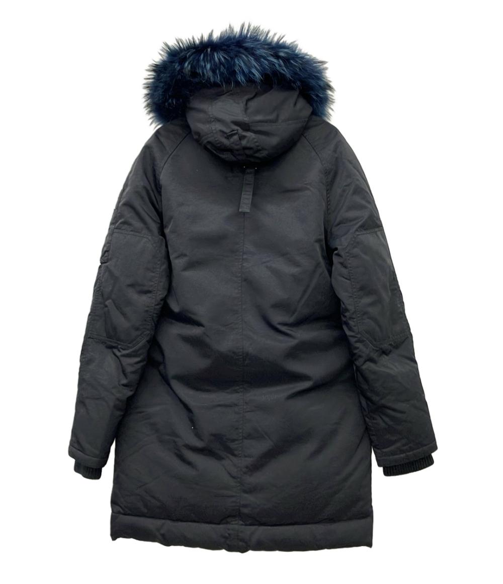 KENZO ダウンジャケット フードファー付き ミドル丈 F8620U019551 レディース SIZE XS ケンゾー
