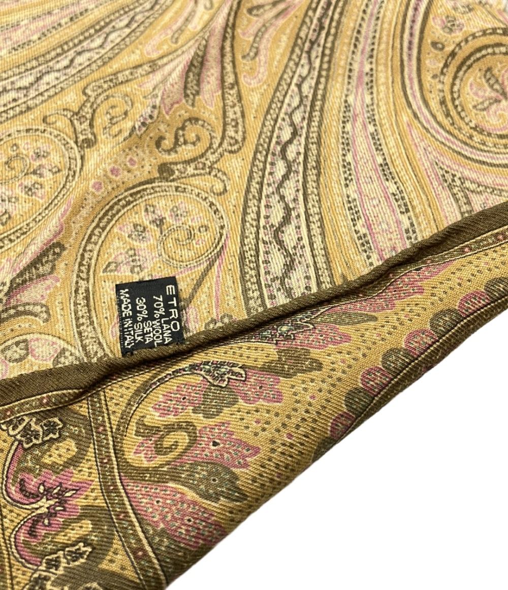 美品 ETRO ストール ペイズリー柄 メンズ レディース エトロ
