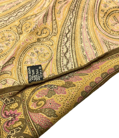 美品 ETRO ストール ペイズリー柄 メンズ レディース エトロ