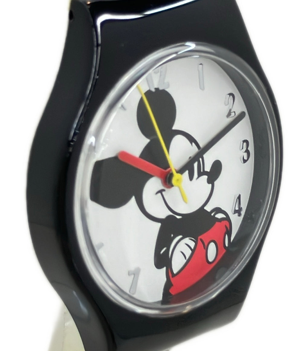 美品 Disney 腕時計 ミッキーマウス クオーツ レディース メンズ ディズニー