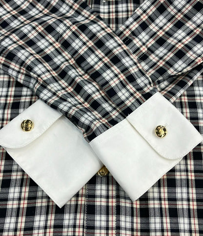 CELINE 長袖 チェック柄クロップドシャツ 2C02C792X レディース SIZE 34 (XS) セリーヌ