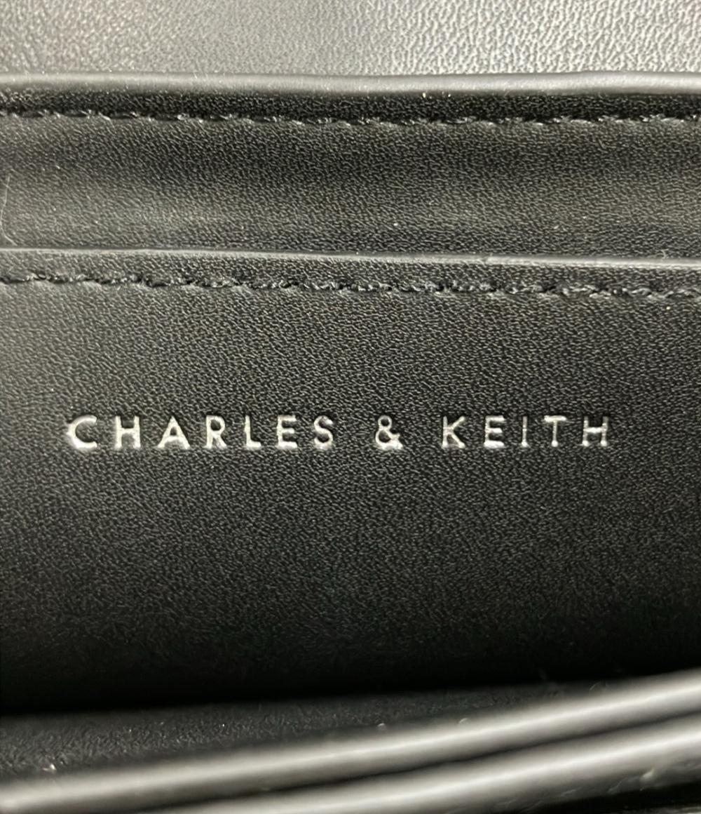 CHARLES&KEITH ショルダーバッグ クロスボディ 斜め掛け メタリックアクセント ターンロック レディース チャールズ＆キース