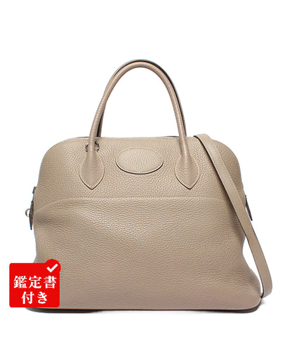 HERMES 2way ハンドバッグショルダーバッグ 肩掛け T刻印 シルバー金具 トリヨンクレマンス ボリード35 レディース エルメス