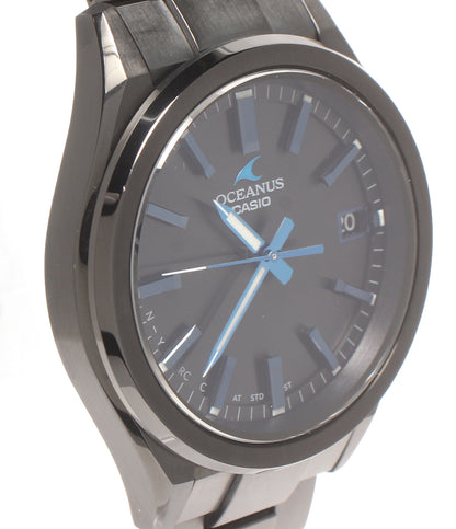 美品 CASIO 腕時計 オシアナス OCEANUS ソーラー ブラック OCW-T200 メンズ カシオ