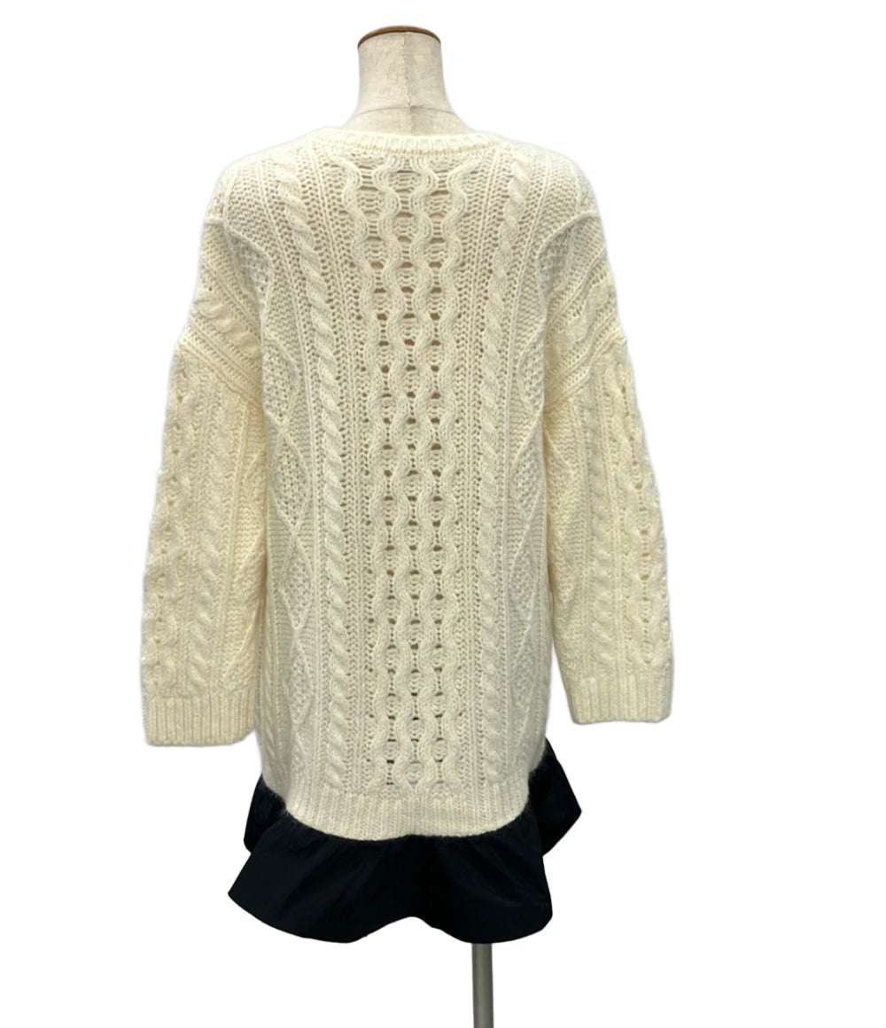 RED VALENTINO ニット切替ワンピース 1R3KC14J6KA レディース SIZE S レッドヴァレンティノ