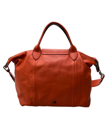 美品 Longchamp ハンドバッグ ショルダーバッグ 2WAY 斜め掛け ル プリアージュ レザー L1515757 レディース ロンシャン