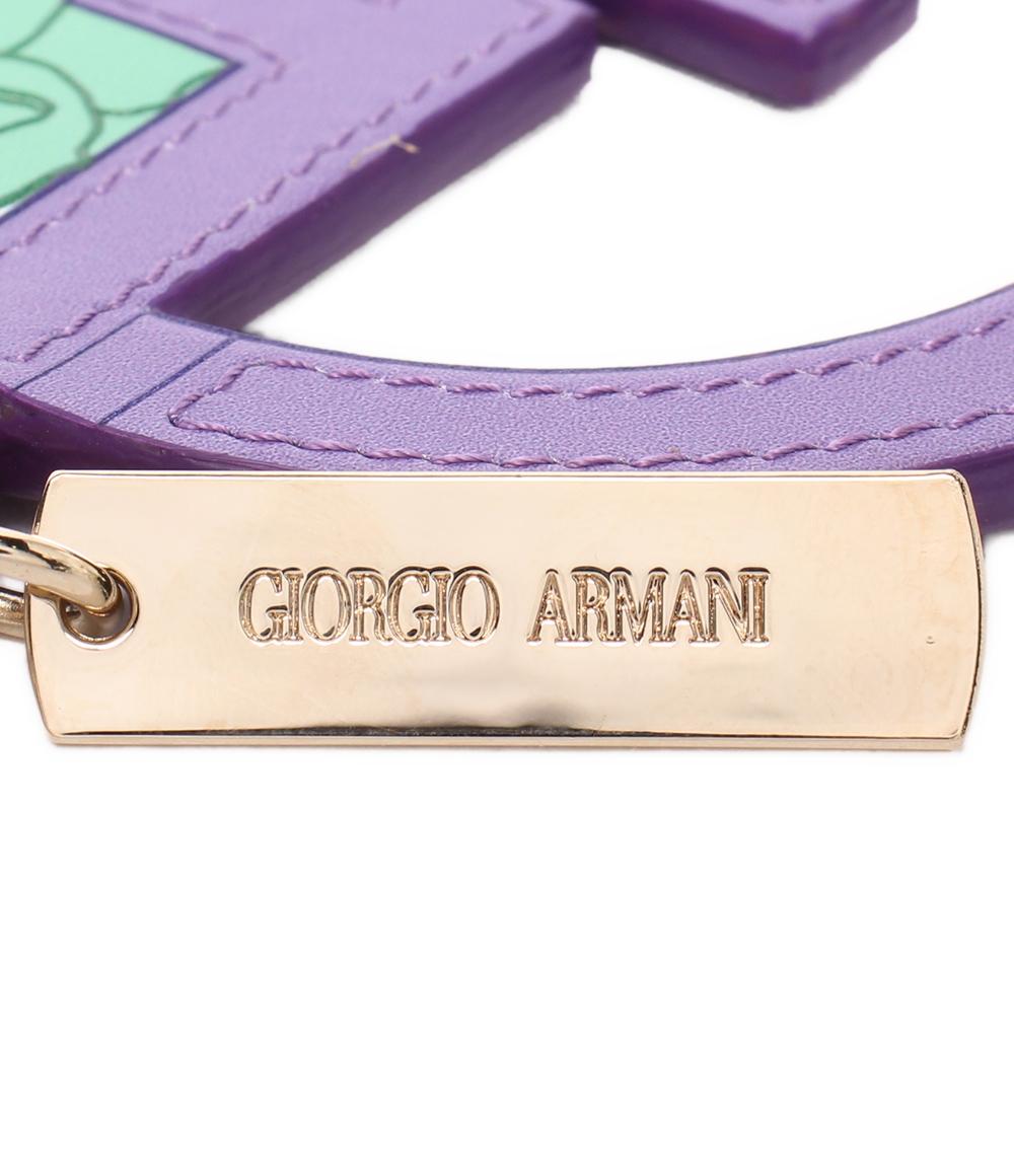 美品 GIORGIO ARMANI バッグチャーム キーリング レディース ジョルジオアルマーニ