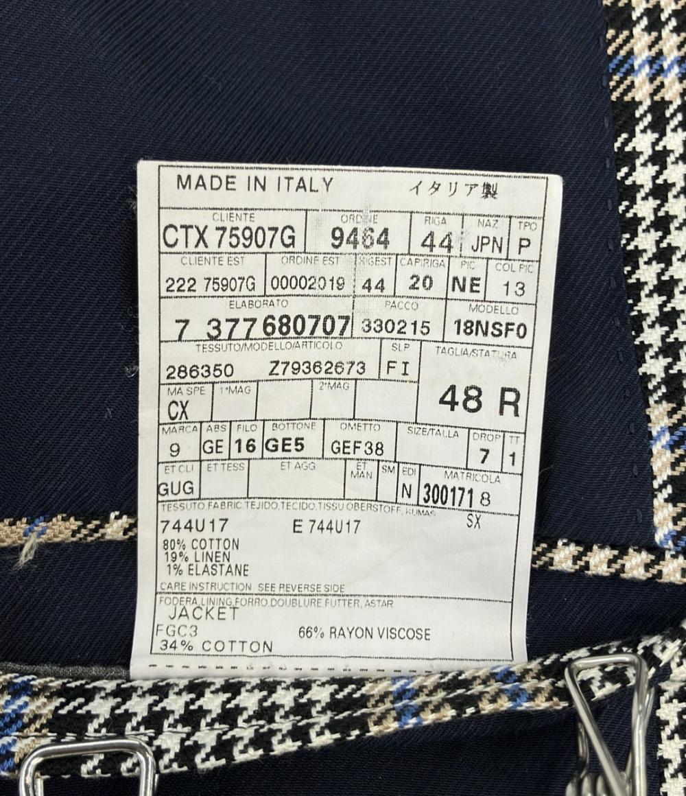 GUCCI テーラードジャケット 裏地騎士 千鳥柄 CTX 75907G メンズ SIZE 48R (L) グッチ