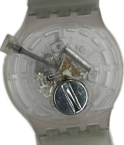 美品 Swatch 腕時計 クオーツ クリア レディース メンズ スウォッチ
