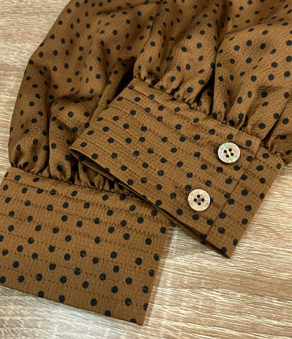 美品 LANVIN en Bleu リボンタイブラウス レディース SIZE 38 (S) ランバンオンブルー