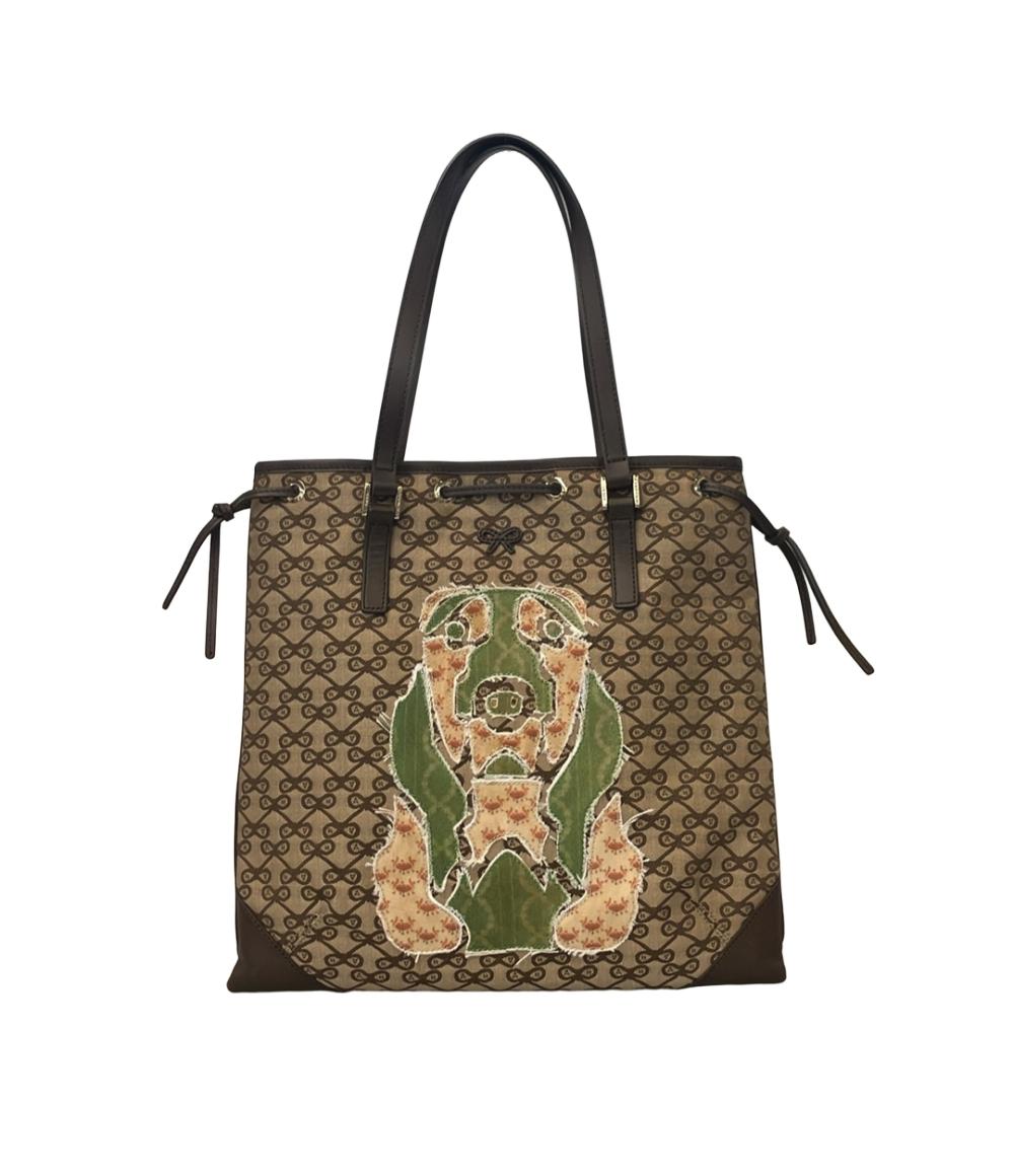 Anya Hindmarch トートバッグ 肩掛け ロゴ 犬 ドッグ レディース アニヤハインドマーチ