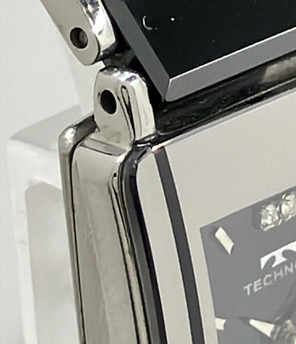 テクノス ③-33  602 TECHNOS腕時計 クオーツ ブラック t レディース