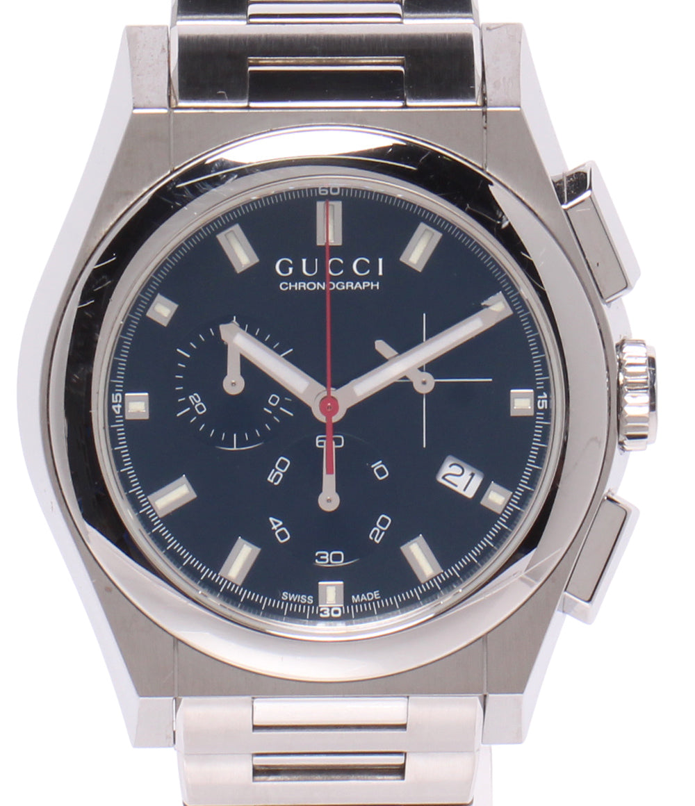 GUCCI 腕時計 パンテオン クオーツ ブラック 115.2 メンズ グッチ