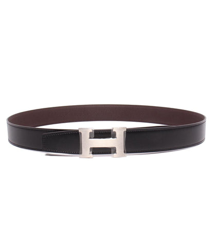 美品 HERMES ベルト Y刻印 Hバックル シルバー金具 リバーシブル コンスタンス メンズ エルメス