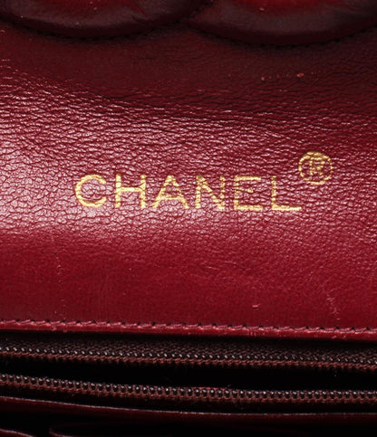 CHANEL チェーンショルダーバッグ シングルフラップ 斜め掛け ヴィンテージ ラムスキン ゴールド金具 マトラッセ レディース シャネル